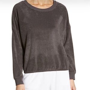 Barefoot Dreams BEACH Lightweight
Terry Dolman Pullover Lounge Top Navy